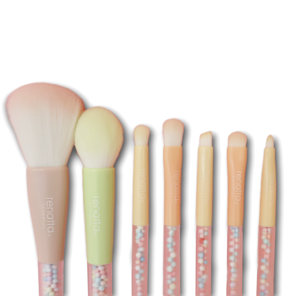 Juego de Brochas para Rostro y Ojos Glow Girl – Renatta Cosmetics
